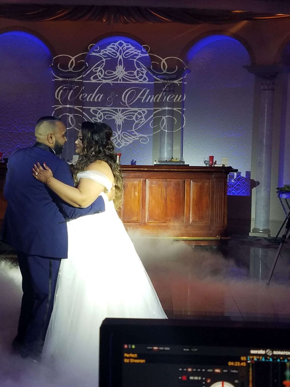 Couple sharing a first dance